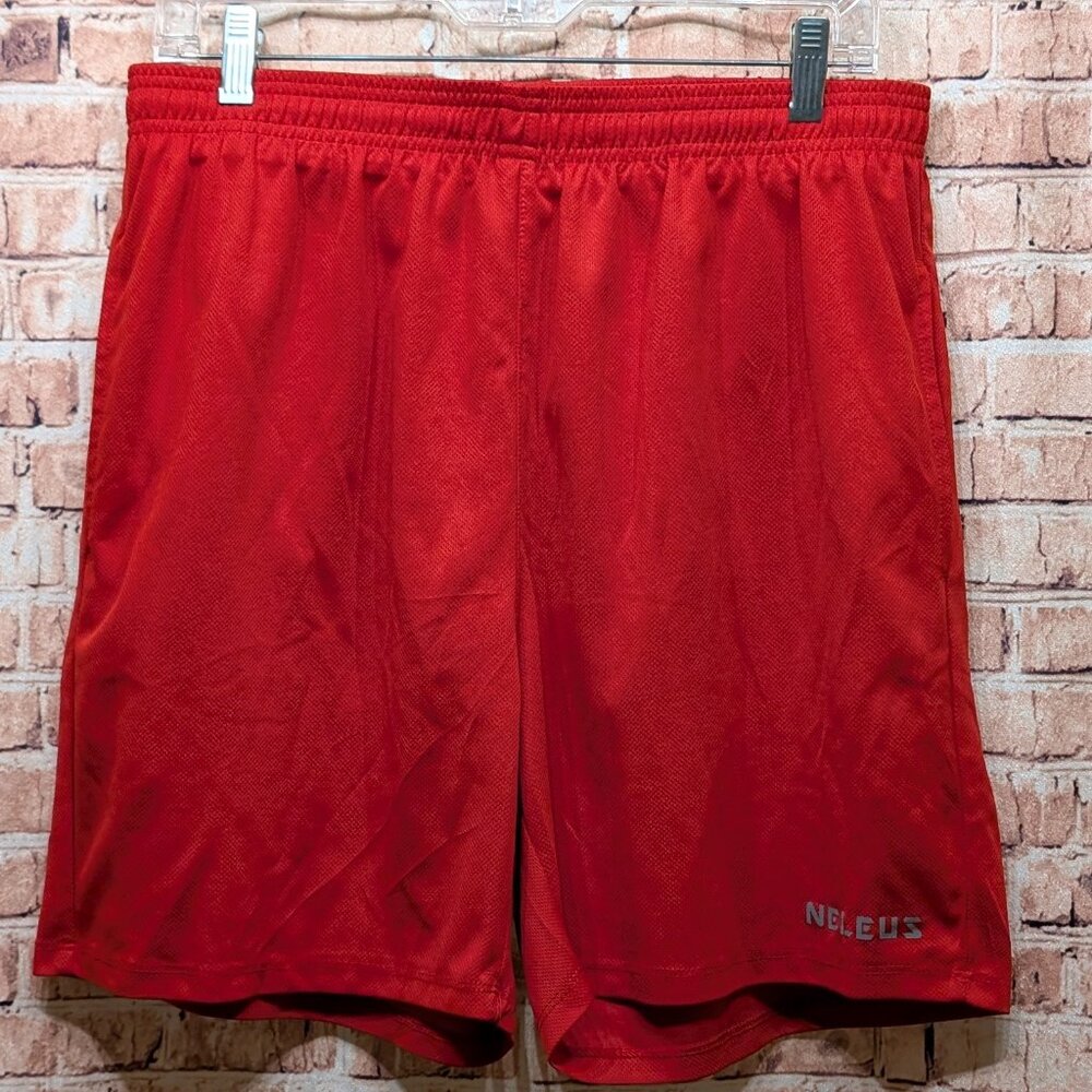 Neleus Sports Shorts RED Size Large